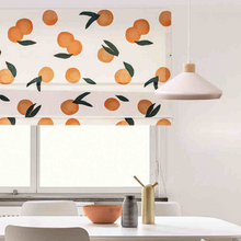 Load image into Gallery viewer, Orange Tangerine Citrus Clementine Spring Theme Window Roman Shade
