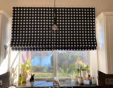 Load image into Gallery viewer, Black and White Contemporary Polka Dot  Window Roman Shade
