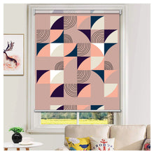 Load image into Gallery viewer, Boho Contemporary Geometric Nordic Art Print Window Roller Shade

