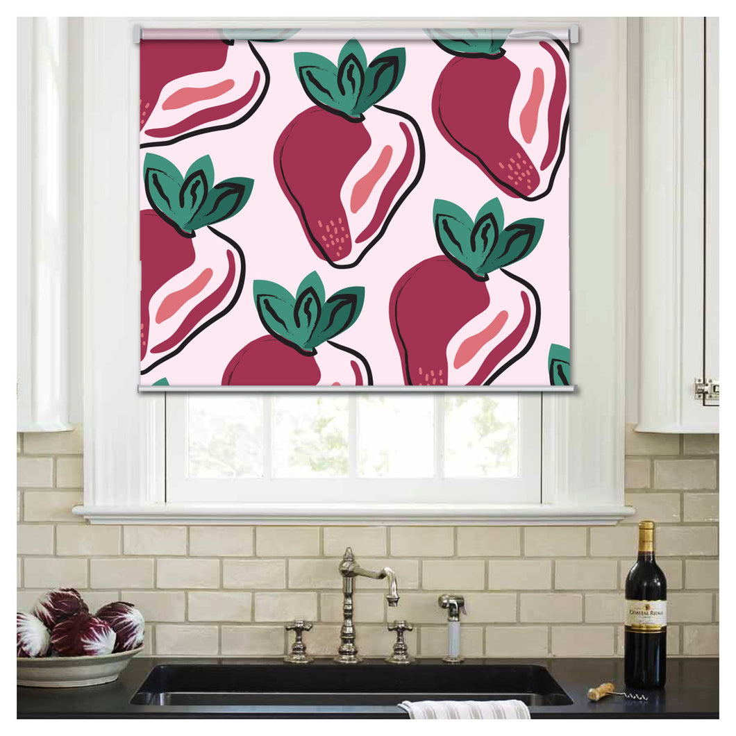 Strawberry Fruits Window Roller Shade