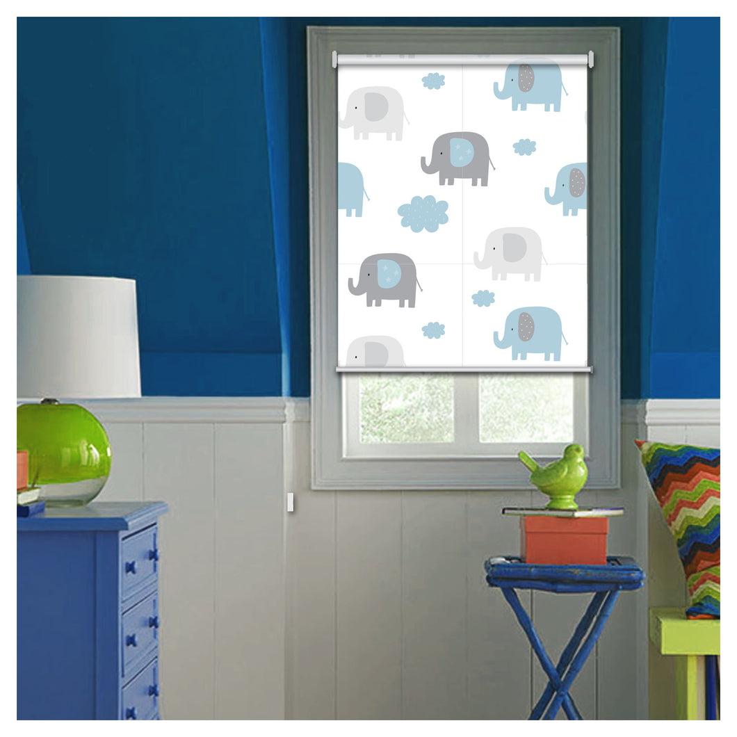 Nursery Elephants Window Roller Shade