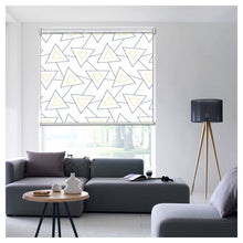 Load image into Gallery viewer, Minimalist Triangle Pattern Print Window Roller Shade
