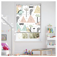 Load image into Gallery viewer, Dinosaur Nursery Kid Room Window Roller Shade
