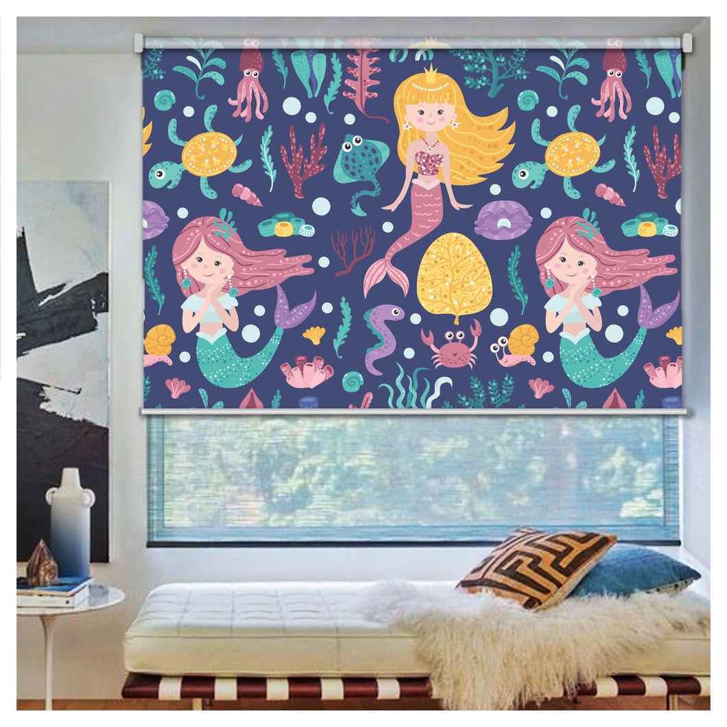 Mermaid in Seaworld Window Roller Shade