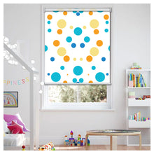 Load image into Gallery viewer, Colorful Polka Dot Window Roller Shade
