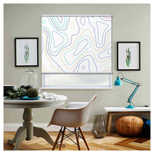 Load image into Gallery viewer, Minimalist Organic Curvy Lines Window Roller Shade
