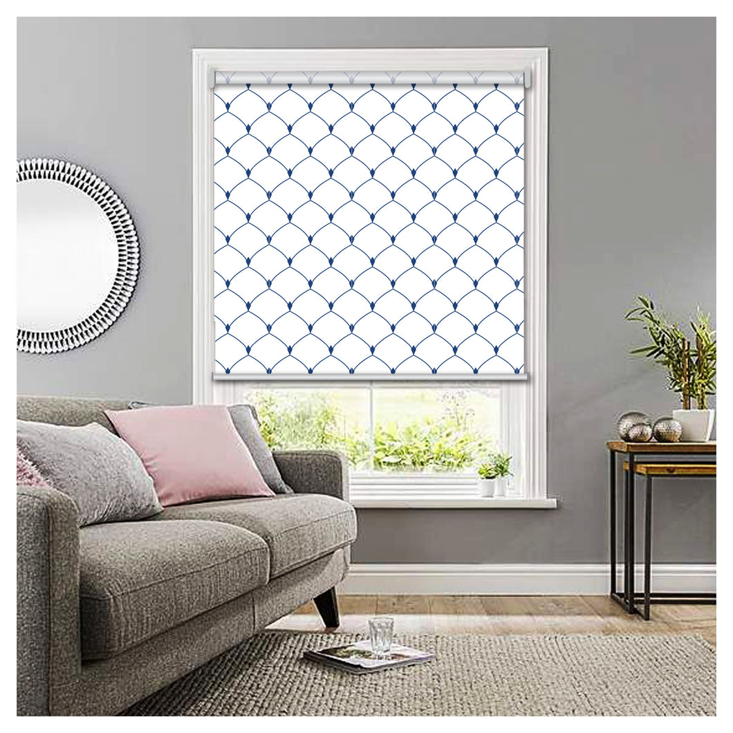 Minimalist Seamless Geometries Window Roller Shade