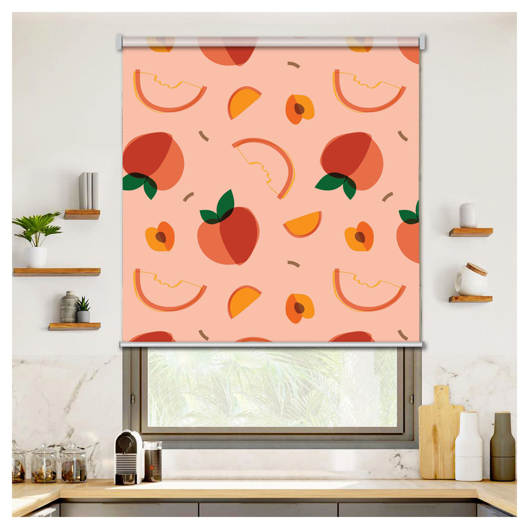 Peaches Garden Fruits Window Roller Shade