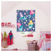 Load image into Gallery viewer, Mermaids are Real Nursery Kid Room Window Roller Shade
