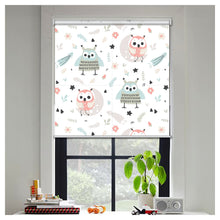 Load image into Gallery viewer, Cute Owl Print Nursery Theme Window Roller Shade
