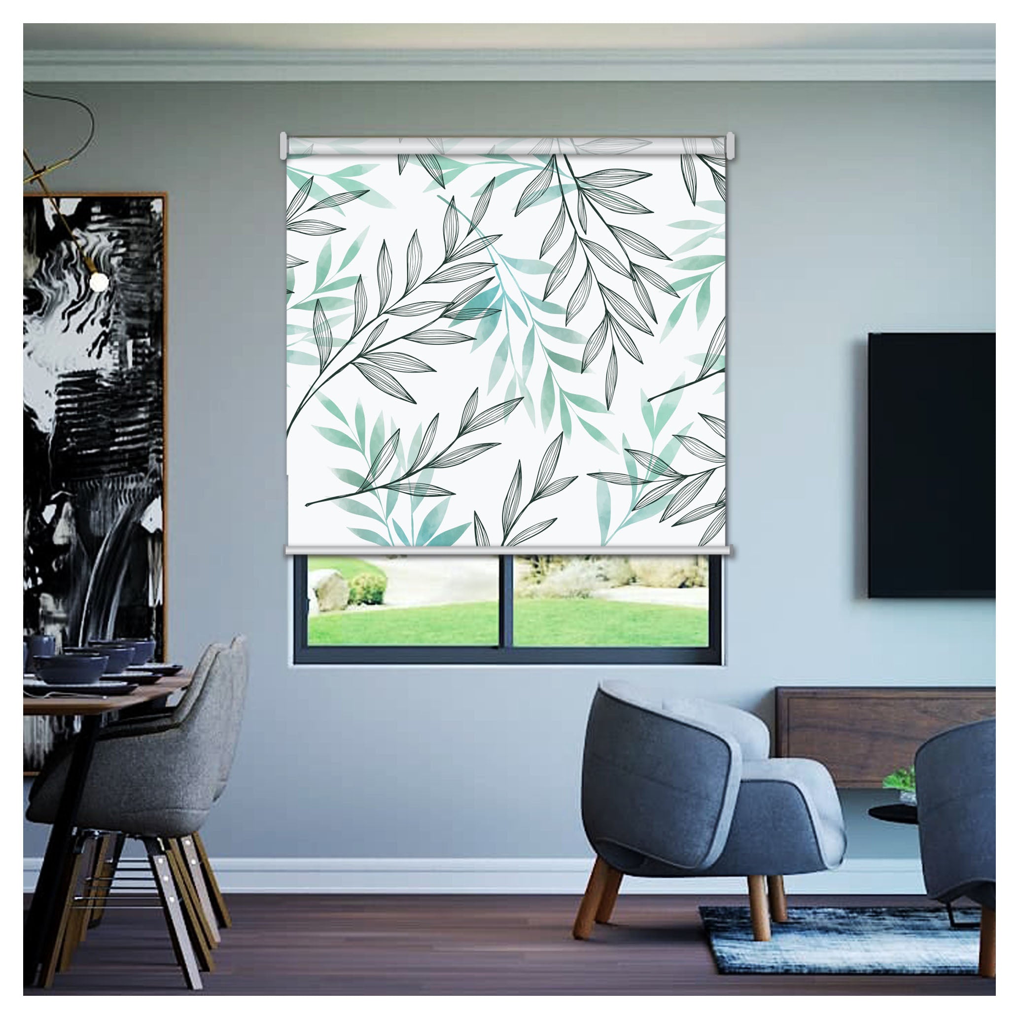 Plant Leaf Botanical Garden Natural Print Window Roller Shade – Art Shades