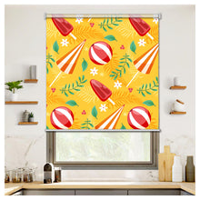 Load image into Gallery viewer, Summer Vibes Beach Ball Popsicle Yellow Window Roller Shade
