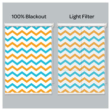 Load image into Gallery viewer, Colorful Zig Zag Print Window Roller Shade
