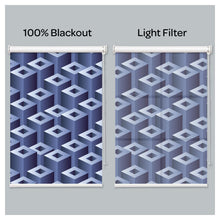 Load image into Gallery viewer, Mid Century Geometric Mosaic Pattern Print Window Roller Shade
