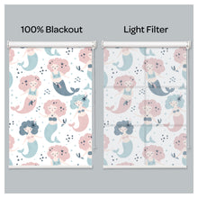 Load image into Gallery viewer, Mermaid Princess Nursery Kid Room Window Roller Shade
