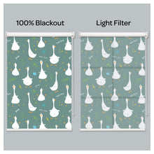 Load image into Gallery viewer, Happy Duck Goose Print Nursery Theme Window Roller Shade
