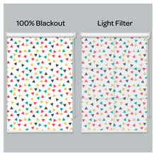 Load image into Gallery viewer, Triangle Confetti Colorful Window Roller Shade
