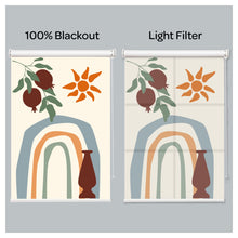 Load image into Gallery viewer, Modern Boho Sun Rainbow Plant Window Roller Shade
