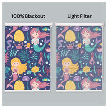 Load image into Gallery viewer, Mermaid in Seaworld Window Roller Shade
