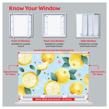 Load image into Gallery viewer, Watercolor Lemon Pattern Fruits Window Roller Shade

