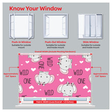 Load image into Gallery viewer, Pink Elephants Kid Nursery Window Roller Shade
