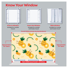 Load image into Gallery viewer, Pineapple Ananas Fruits Window Roller Shade
