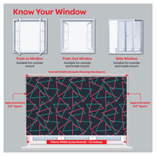 Load image into Gallery viewer, Mid Century Triangle Pattern Print Window Roller Shade
