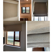 Load image into Gallery viewer, Upholstery Thick Linen Fabric Window Roman Shade
